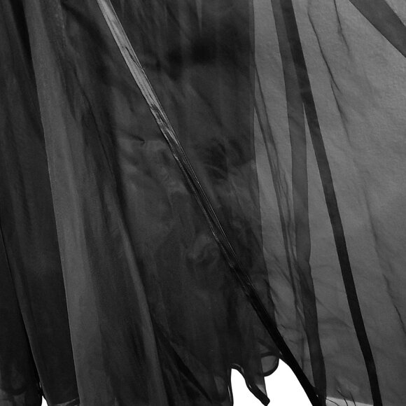 CATHERINE COATNEY ~ Black Mesh Hi-Waist Maxi Skirt ~ XL ~ RARE ~ EUC - Picture 10 of 14